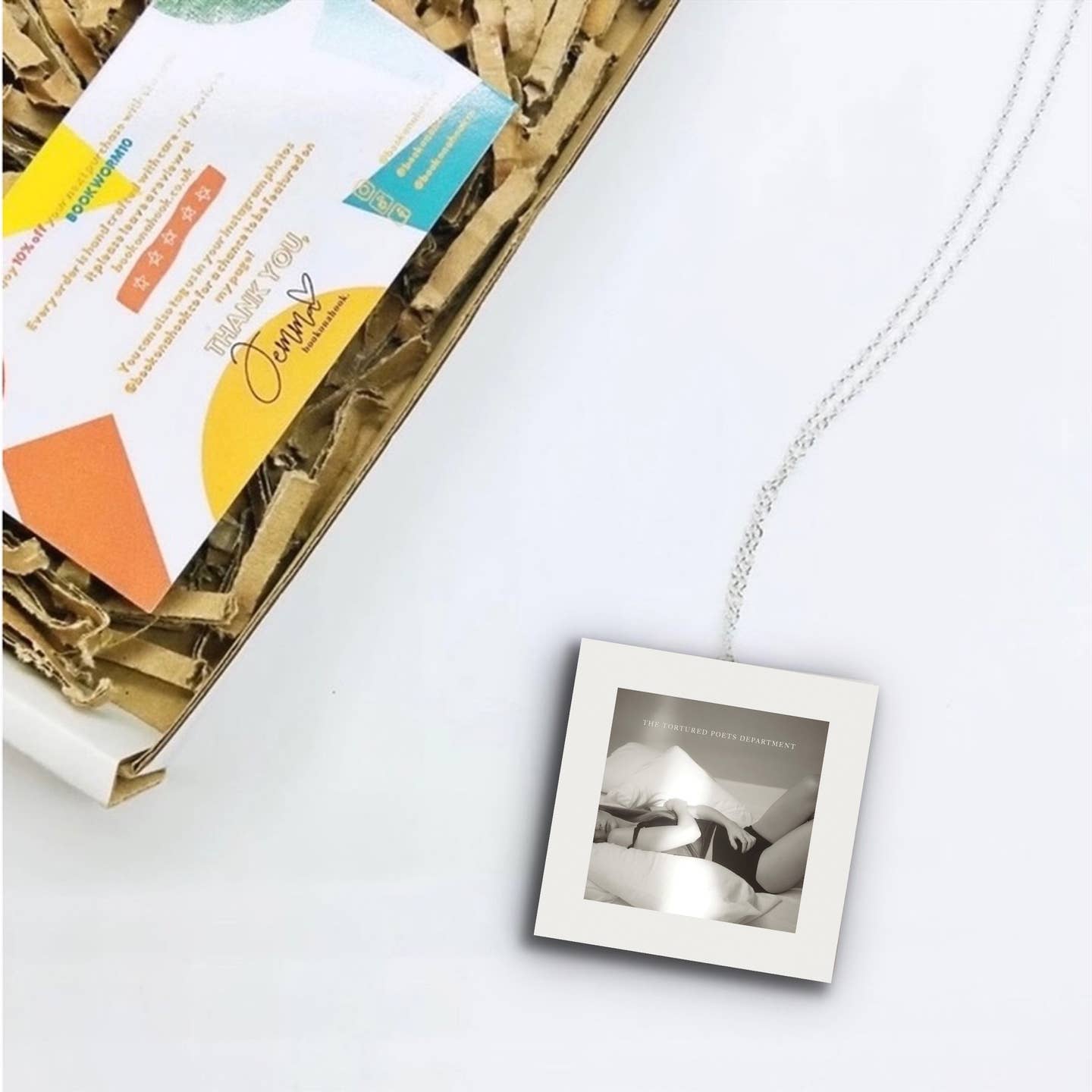 Taylor Swift 'The Tortured Poets Department' Miniature Album Necklace