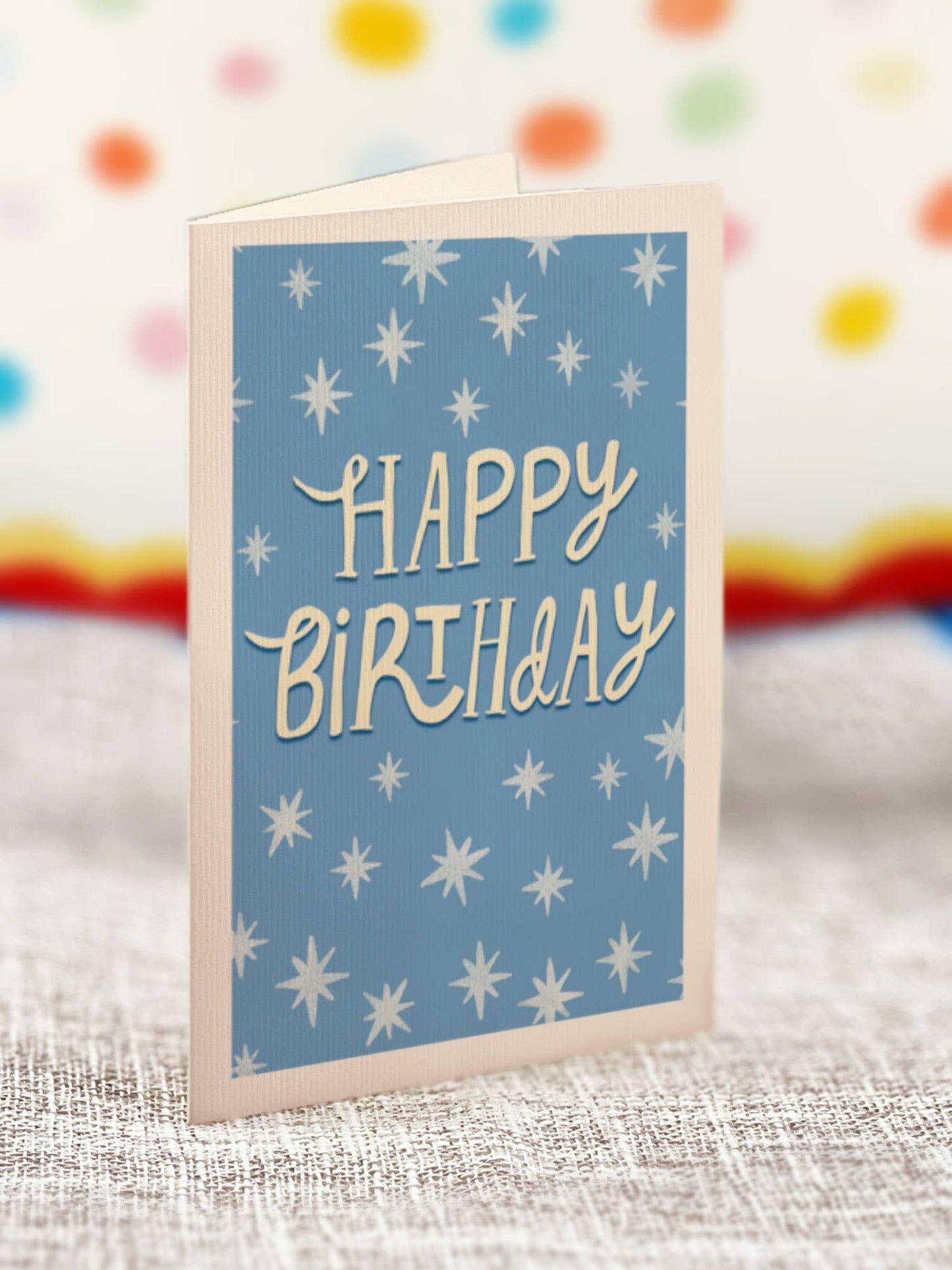 Mini Confetti Birthday Cake Pop-up Greeting Card