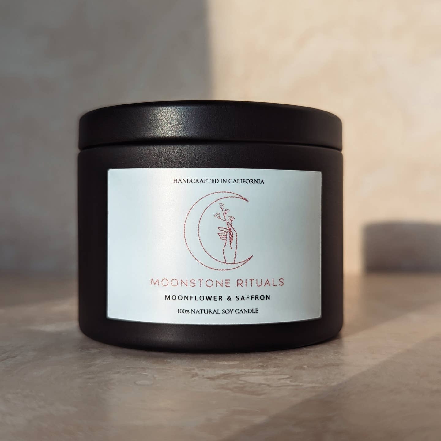 Moonflower & Saffron Candle by Moonstone Rituals