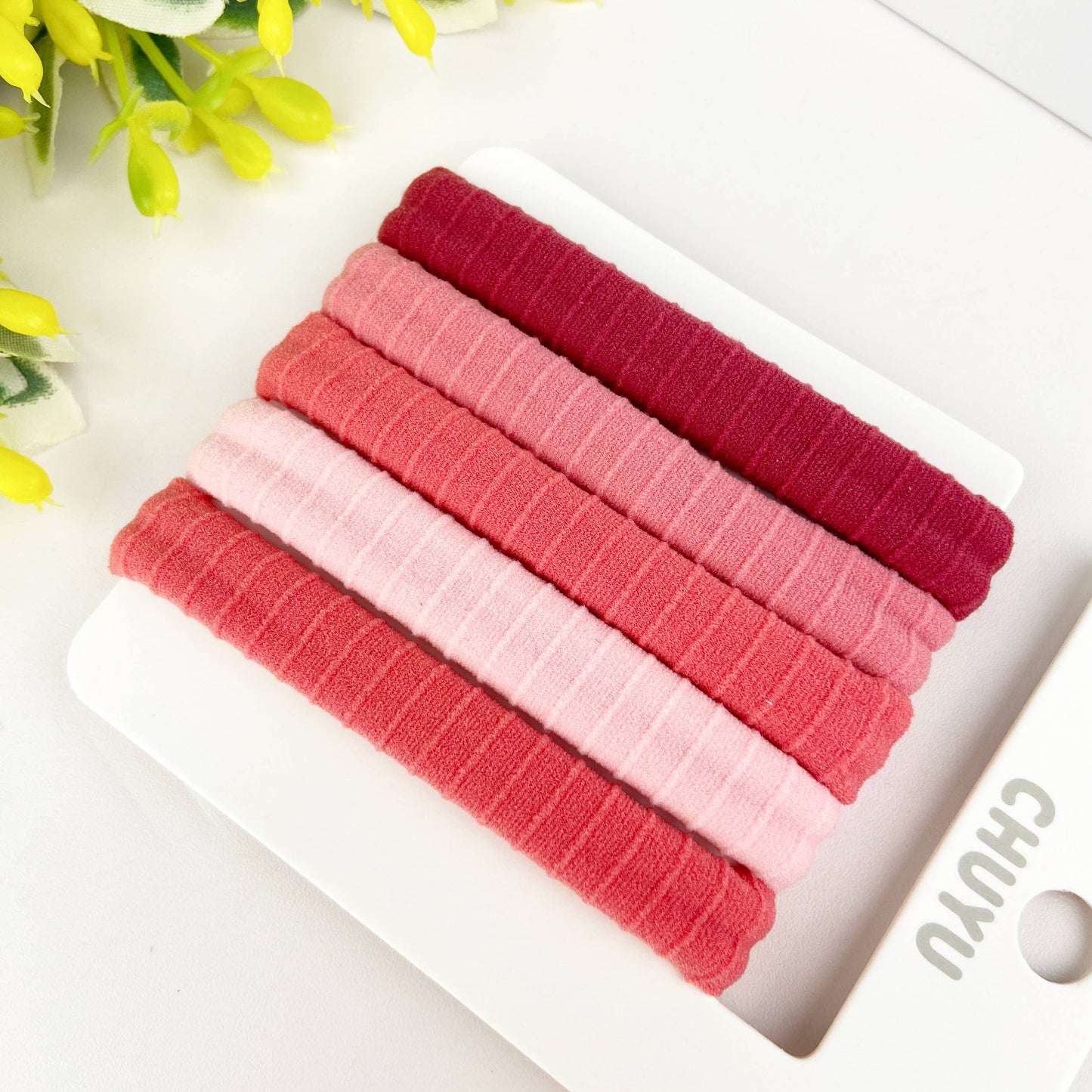 5pcs High elastic daily basic rubber band ponytail hair tie
