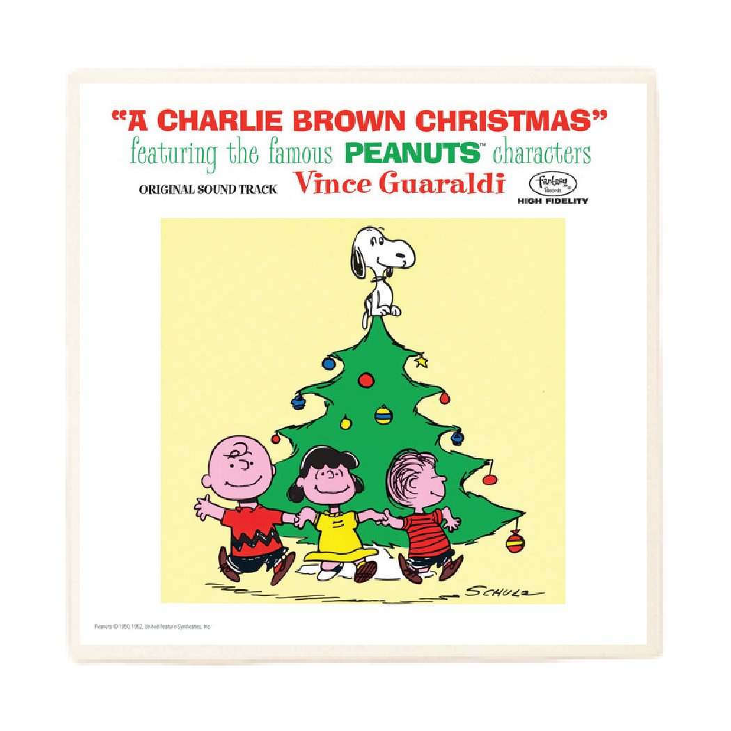 A Charlie Brown Christmas Album Holiday Coaster