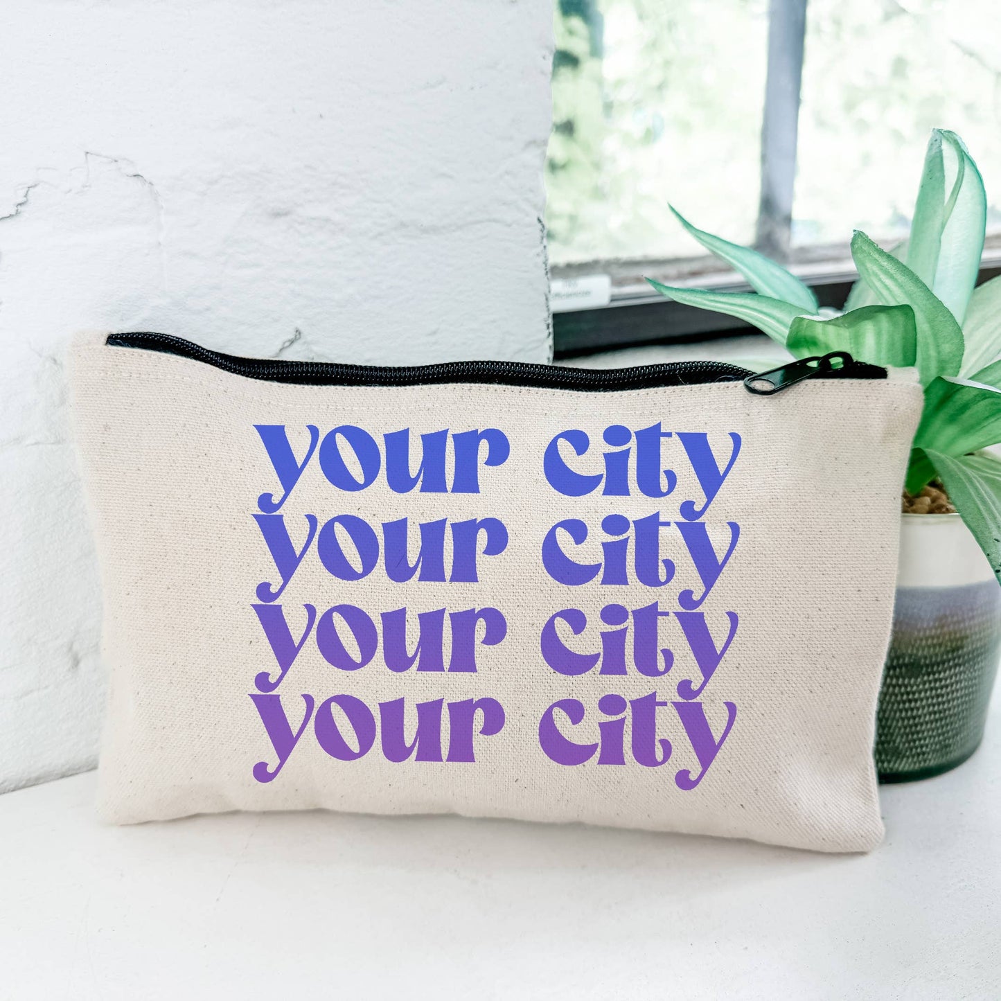 Milwaukee Canvas Zipper Pouch