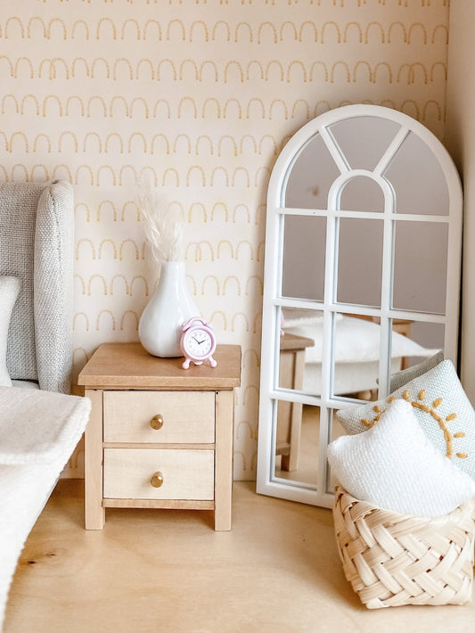 Dollhouse Arched Floor Mirror