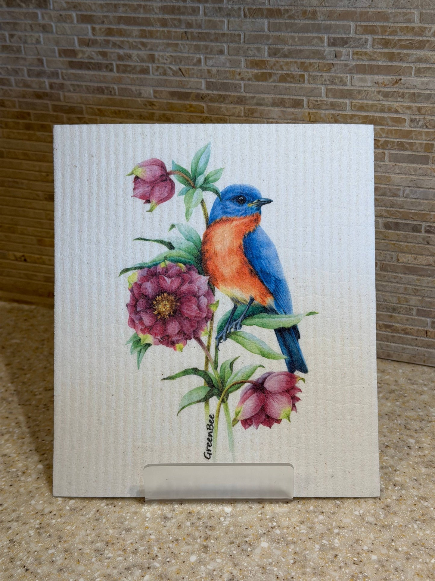 Blue Bird Swedish Dishcloth