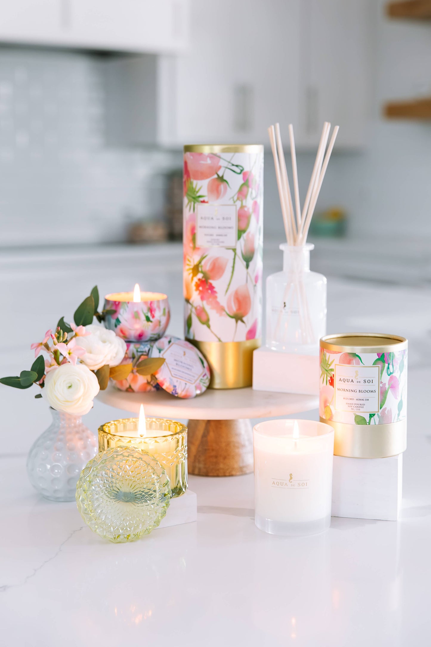 Morning Bloom 8oz Petite Shimmer Candle