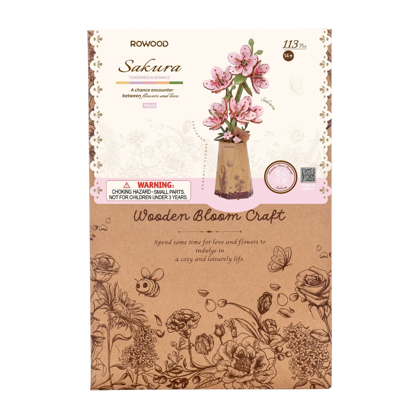 Rowood Sakura 3D Wooden Puzzle