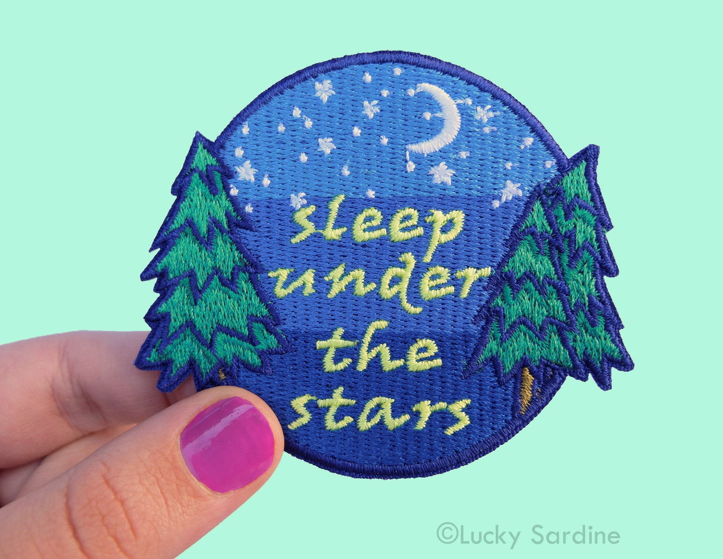 Sleep Under The Stars Embroidered Iron-on Patch