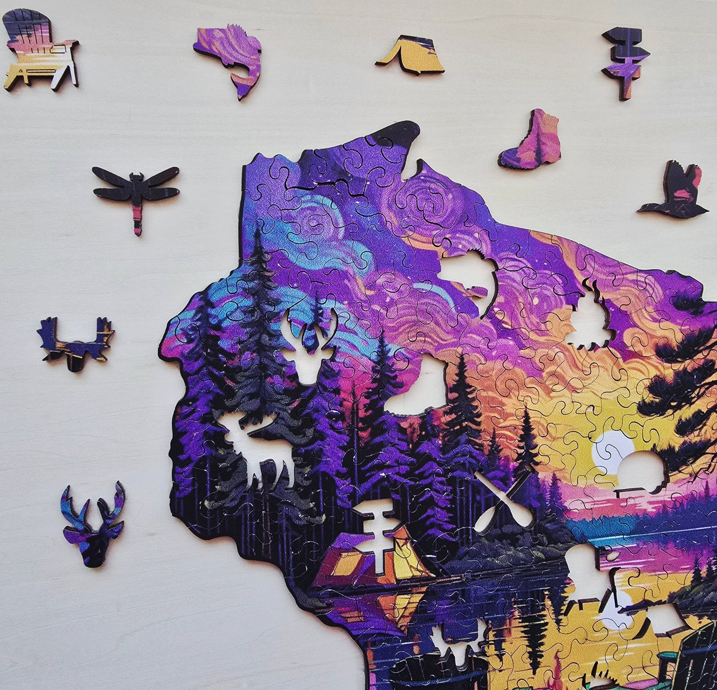 Wisconsin state wooden puzzle