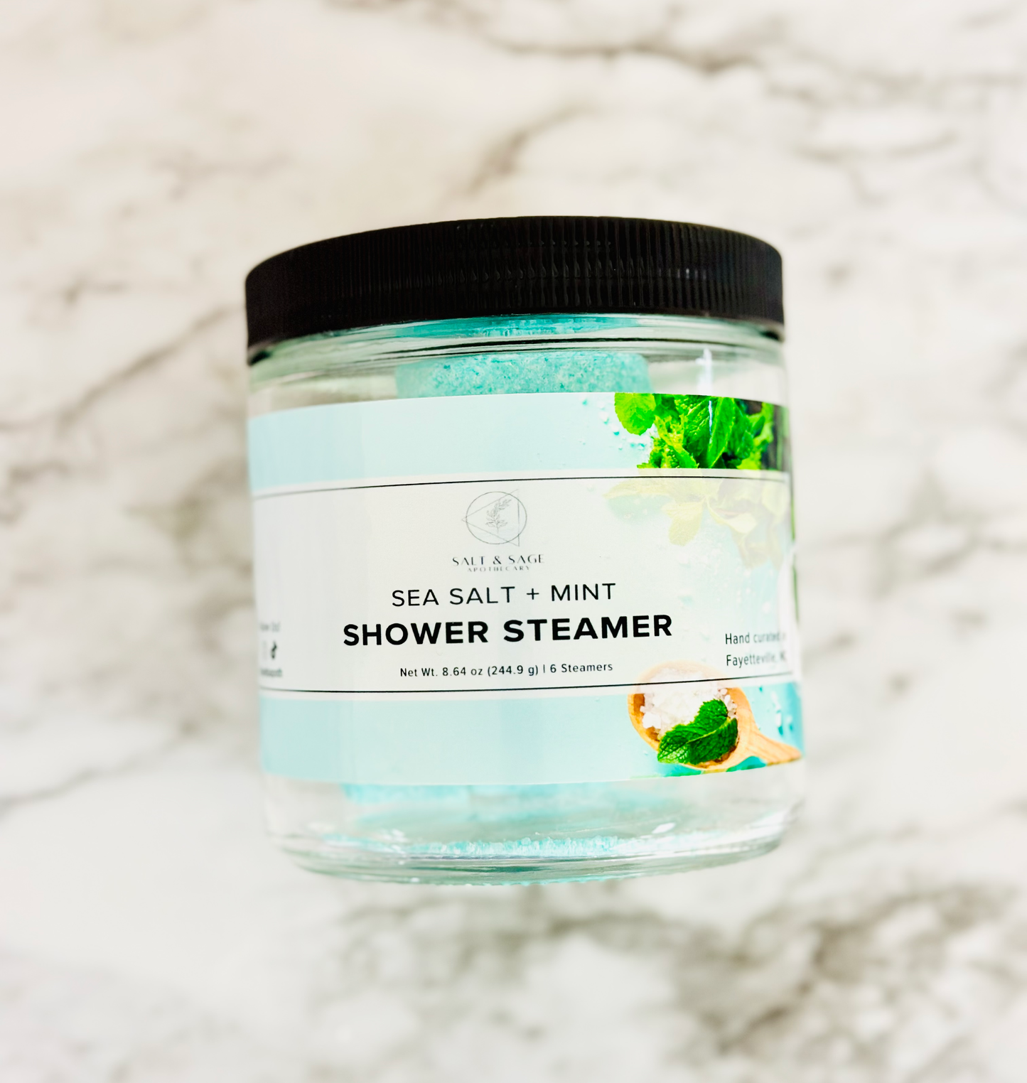 Sea Salt + Mint Shower Steamers- Regular