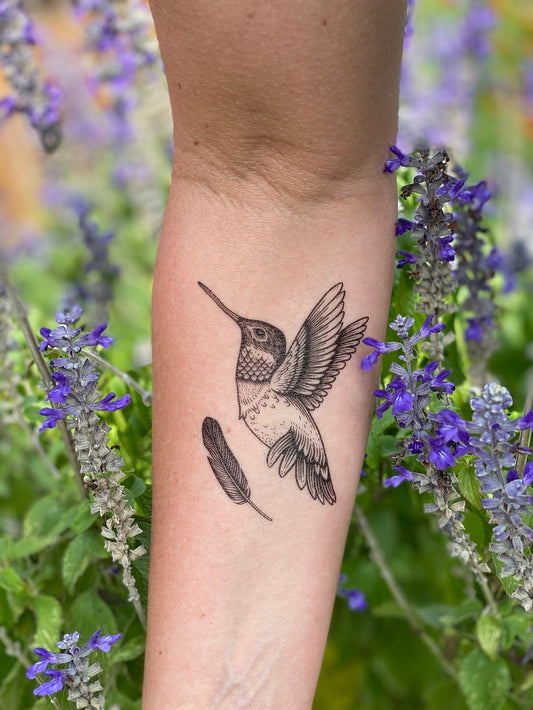 Hummingbird Temporary Tattoo 2-Pack