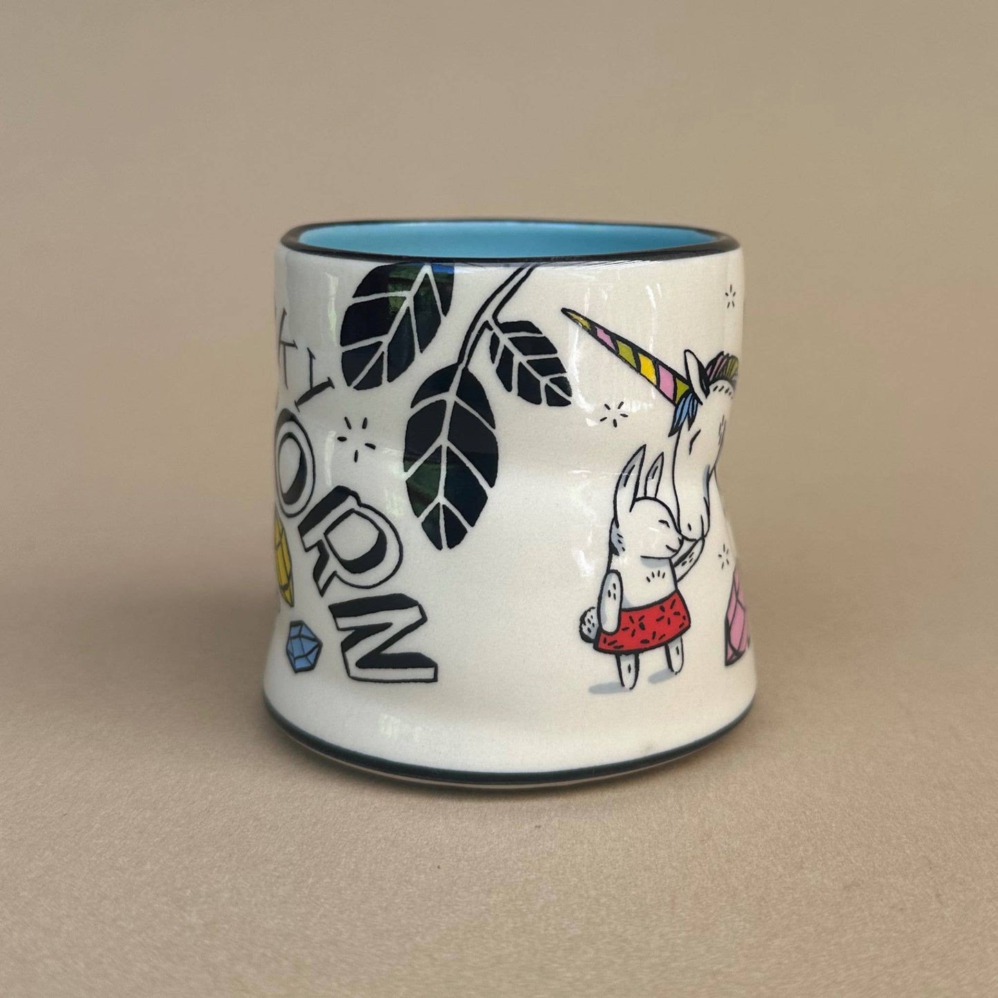 Lucky Unicorn Cup - Medium Ceramic Mug
