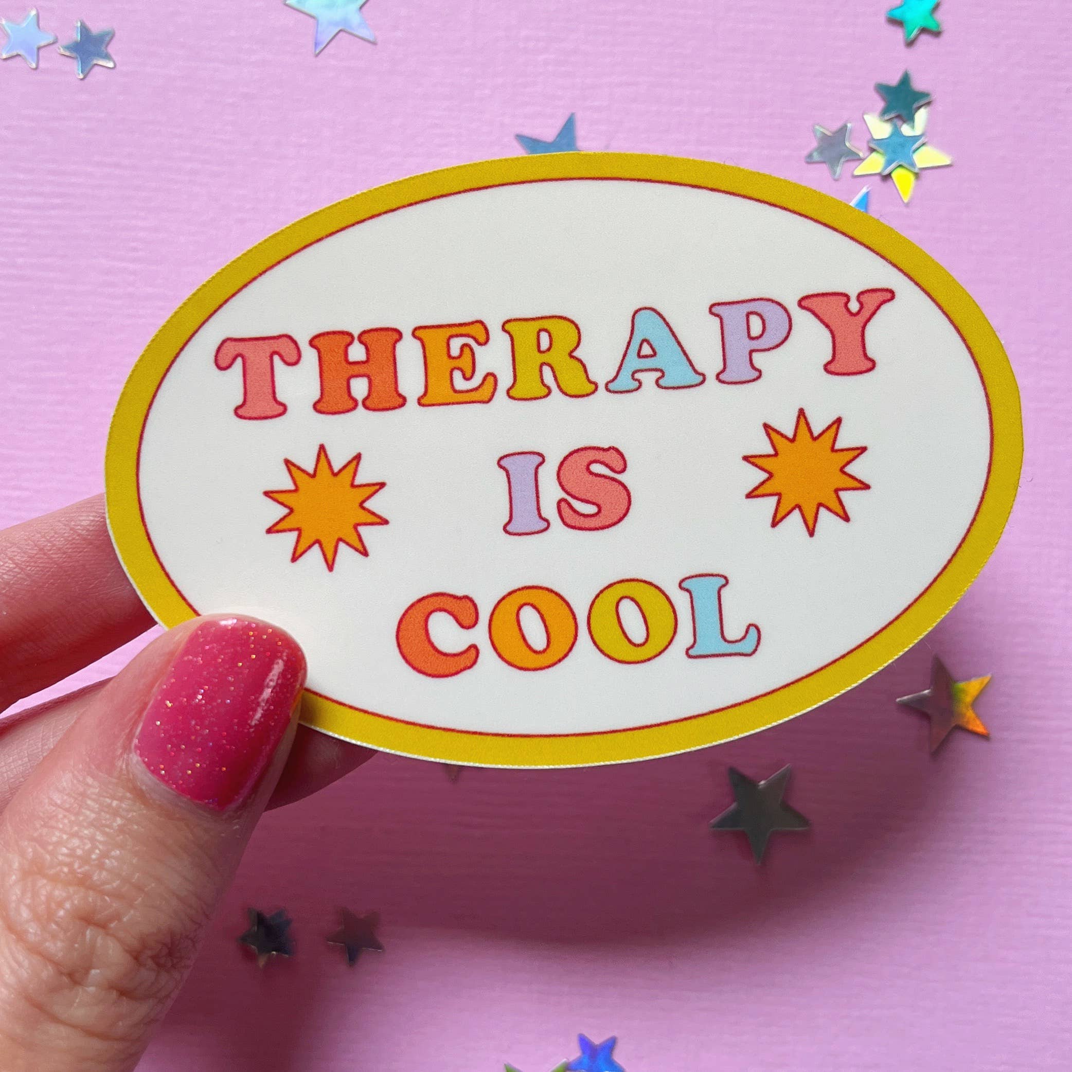 Swoon Sticker Therapy Is Cool Sticker – Swoon Gift Shop Milwaukee