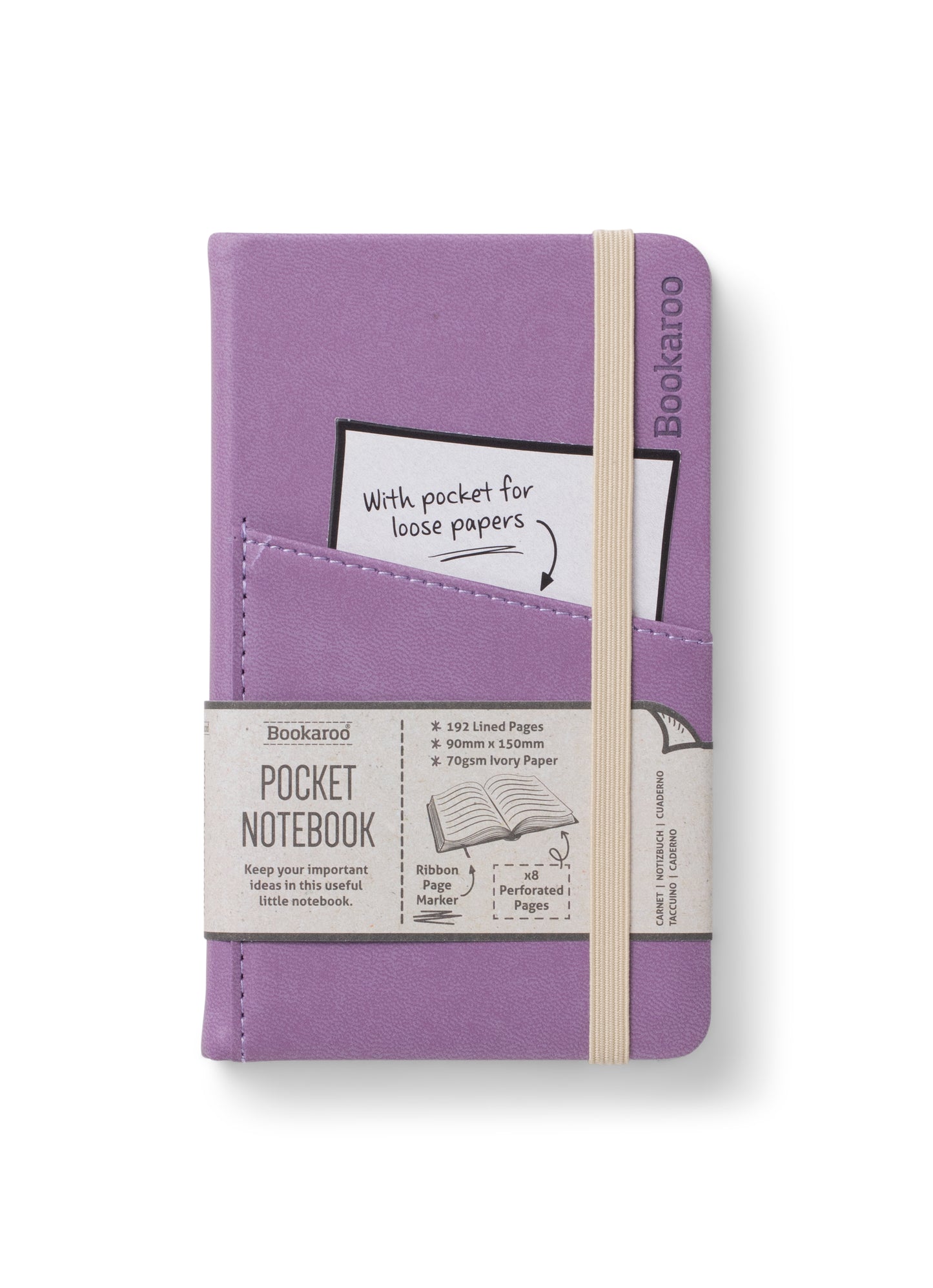 Bookaroo A6 Pocket Notebook Aubergine