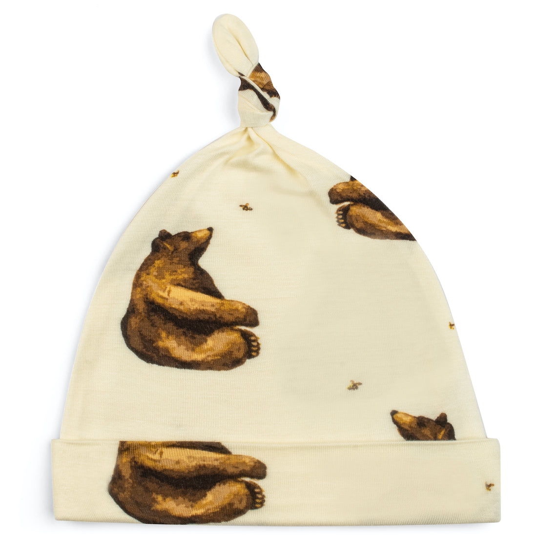 Honey Bear Knotted Beanie Hat