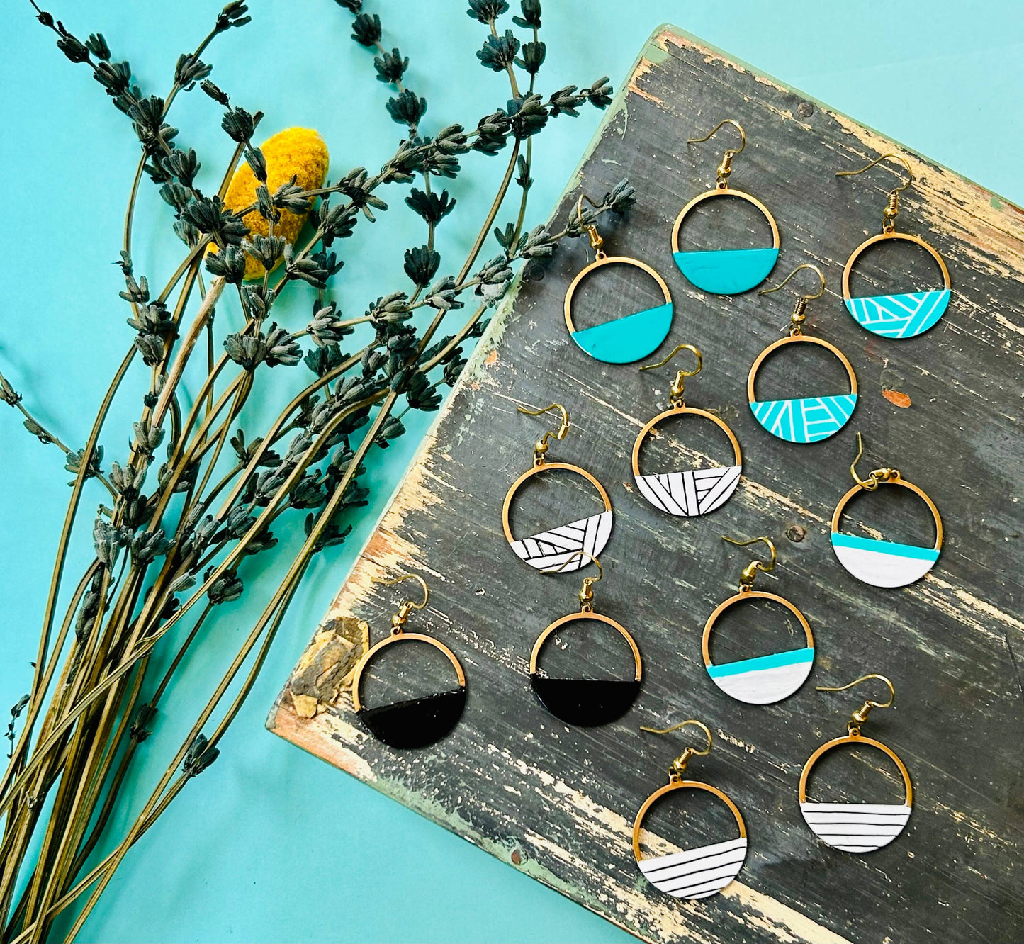 Crescent Hoop Earrings-Assorted Styles
