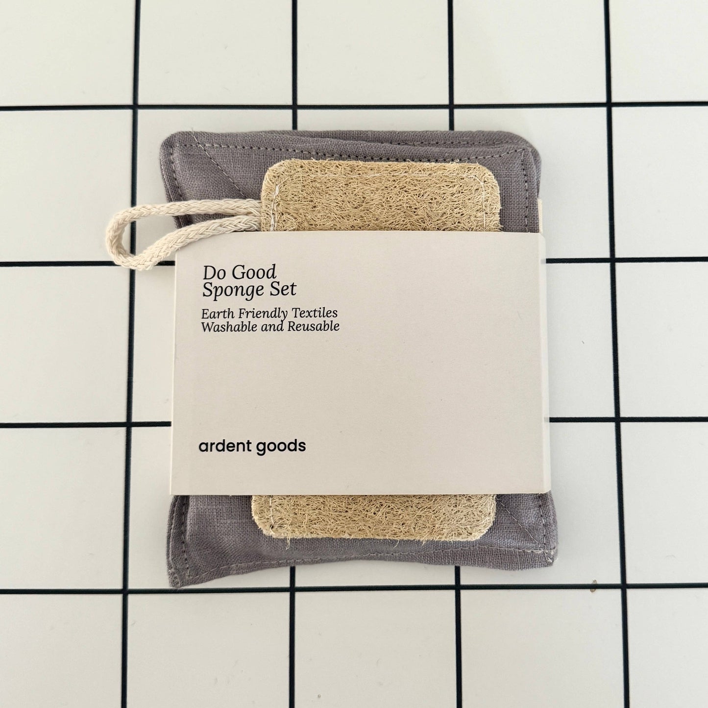 Linen Reusable Kitchen Sponge Eco