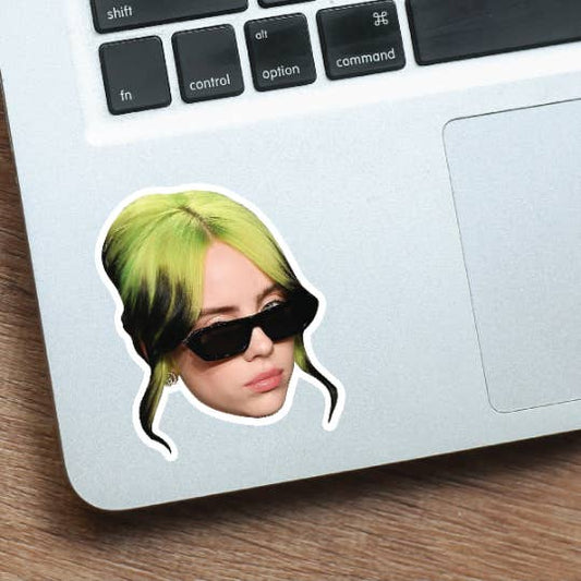 Billie Eilish Celebrity Head Vinyl Sticker