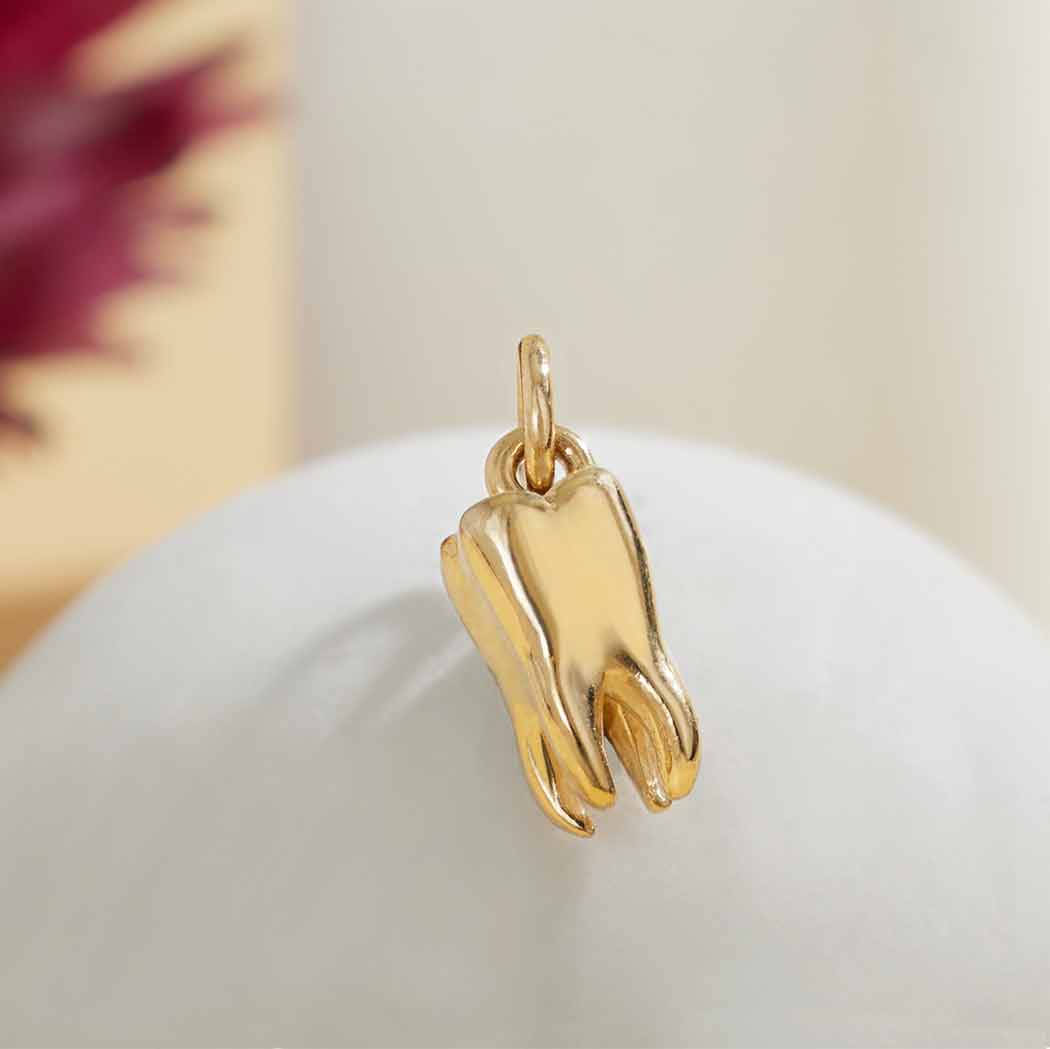 Realistic Tooth Charm 15x8mm