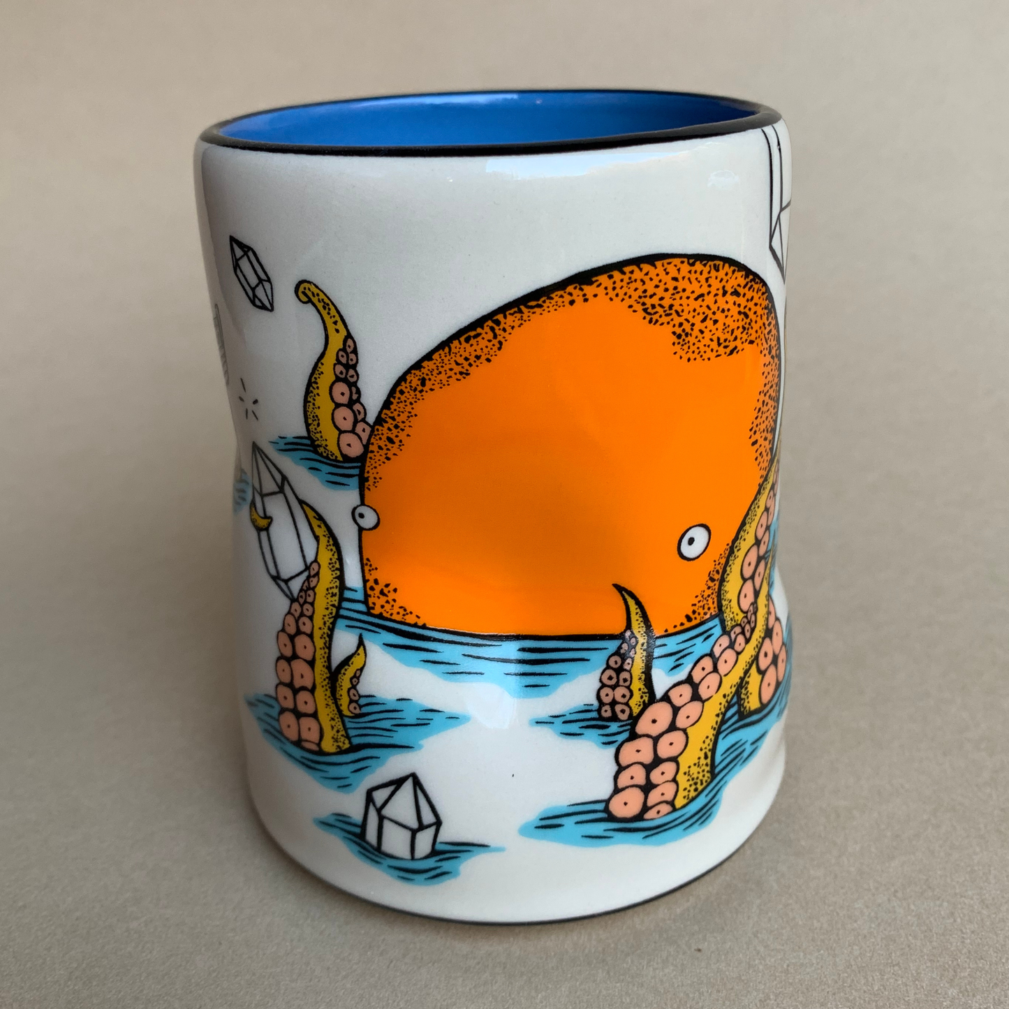Lucky Kraken Cup - XLarge Ceramic Mug