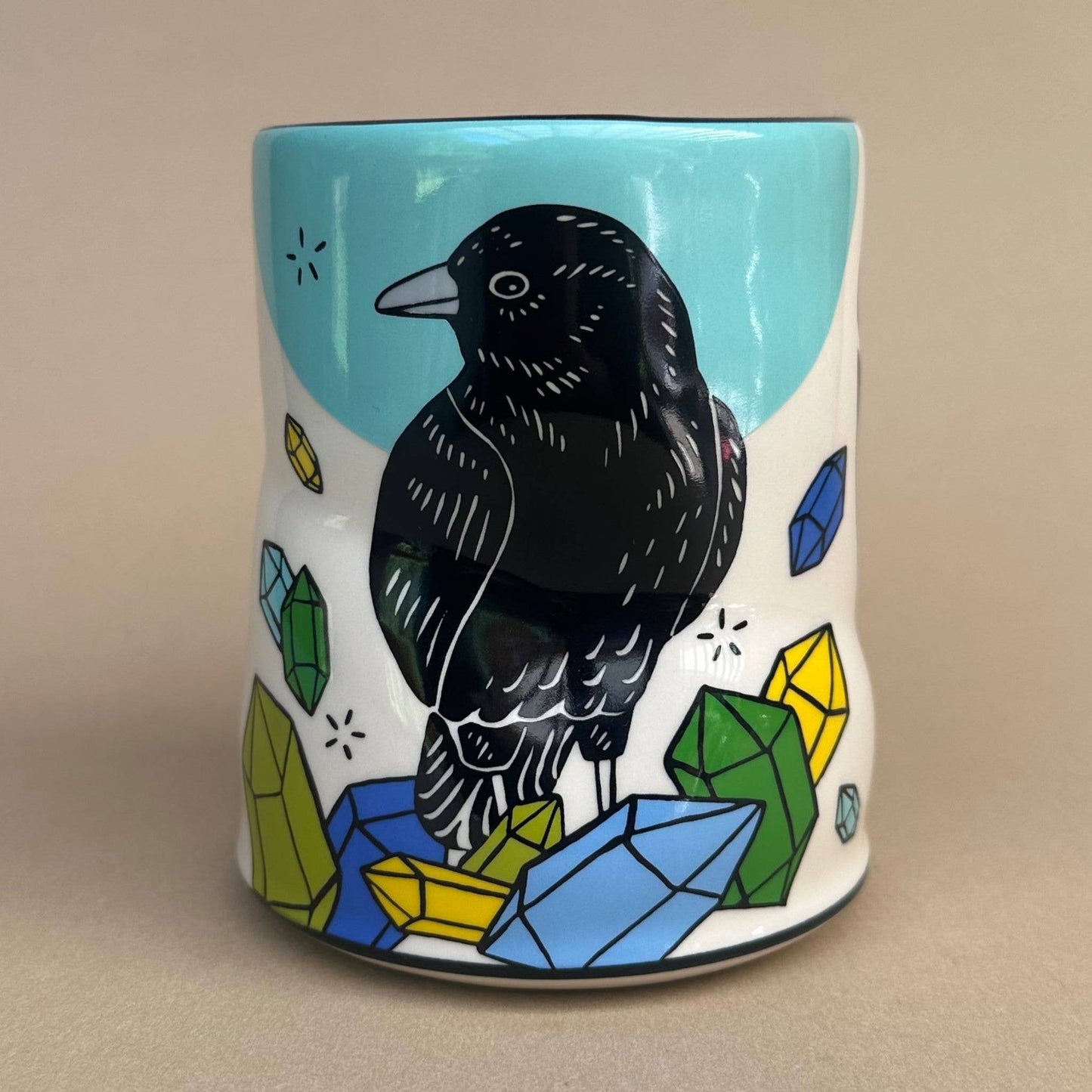 Lucky Crow Cup - XLarge Ceramic Mug