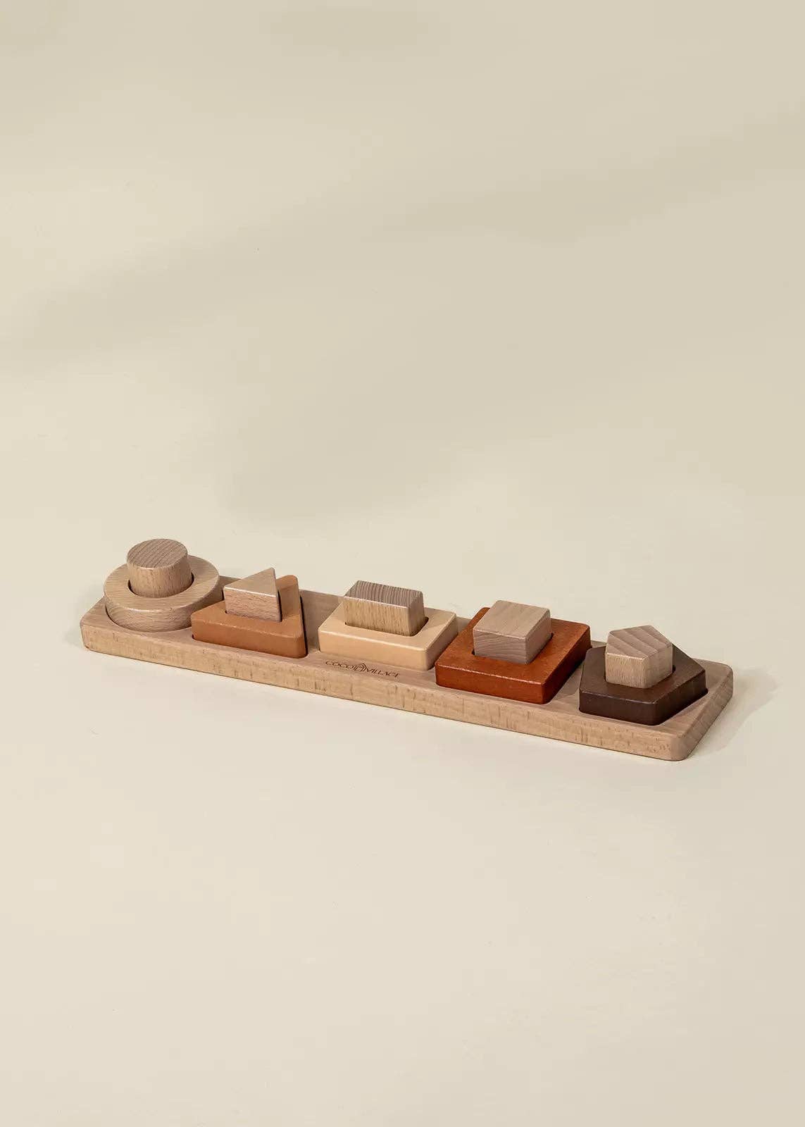 Wooden Shapes Learning Set - 10 pcs
