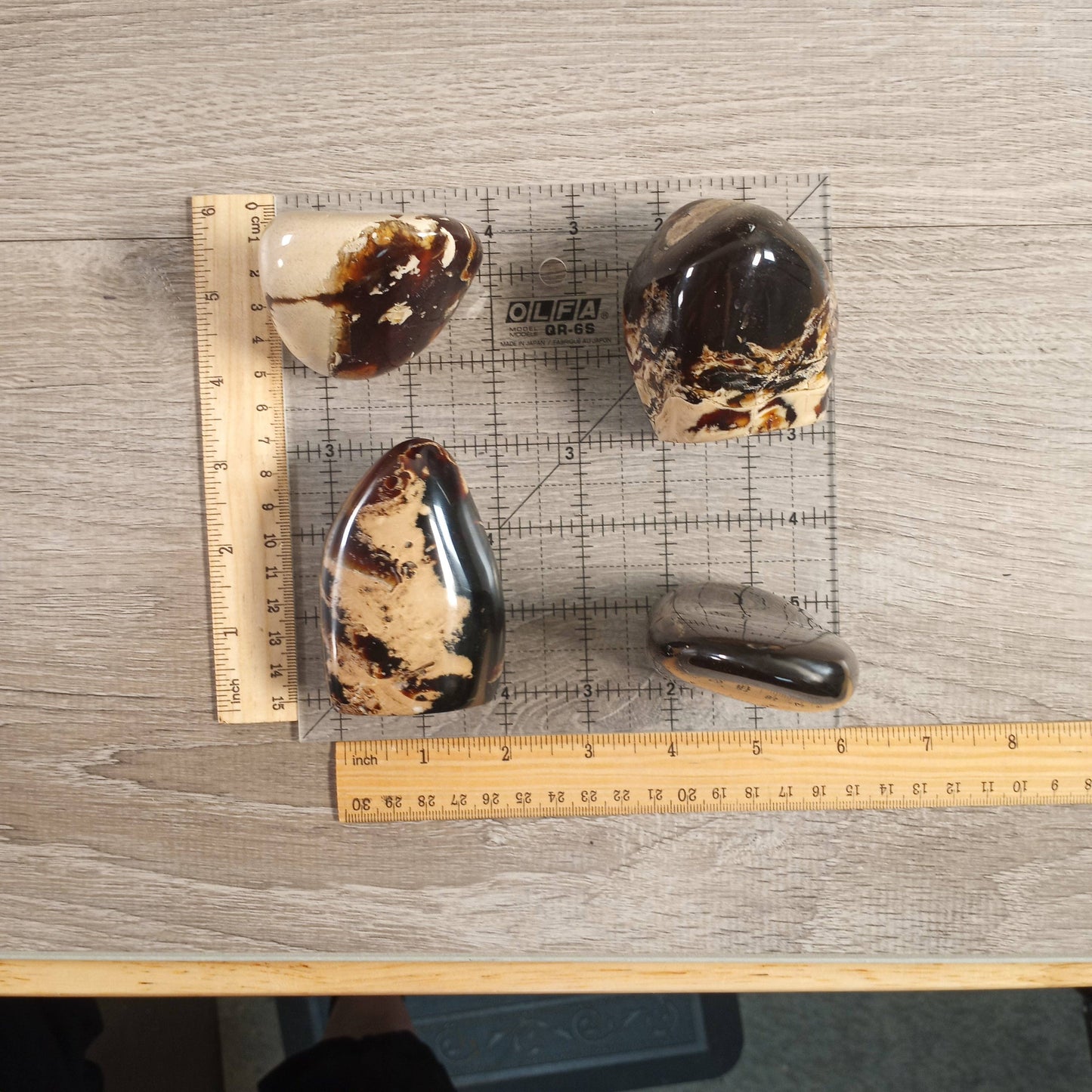 Indonesian Black Amber Freeform for Crystal Shops