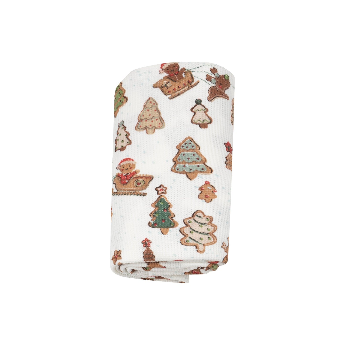 Gingerbread Sleigh Ride Swaddle Blanket