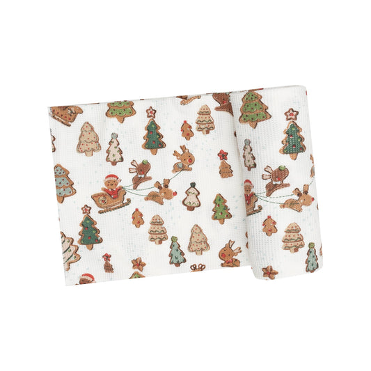 Gingerbread Sleigh Ride Swaddle Blanket