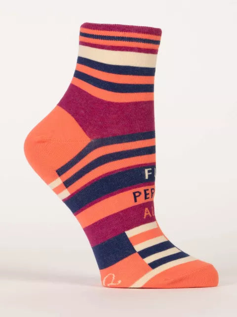 Fun Person Alert ankle socks