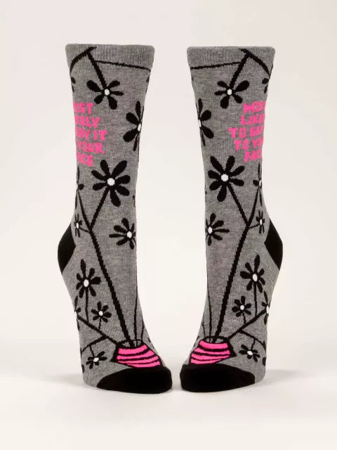 Say It To Your Face Women's Crew Socks