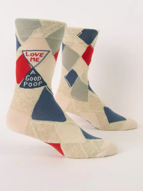 Love Me A Good Poop Men's Crew Socks