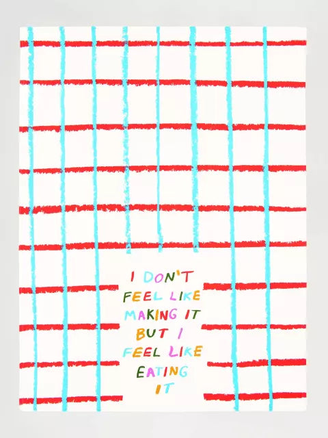 I Don't Feel Like Making It Printed Dish Towel