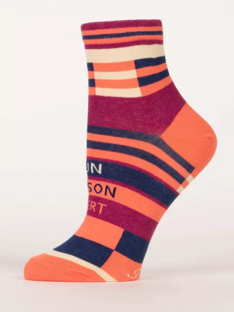 Fun Person Alert ankle socks