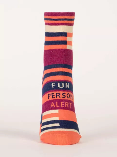 Fun Person Alert ankle socks