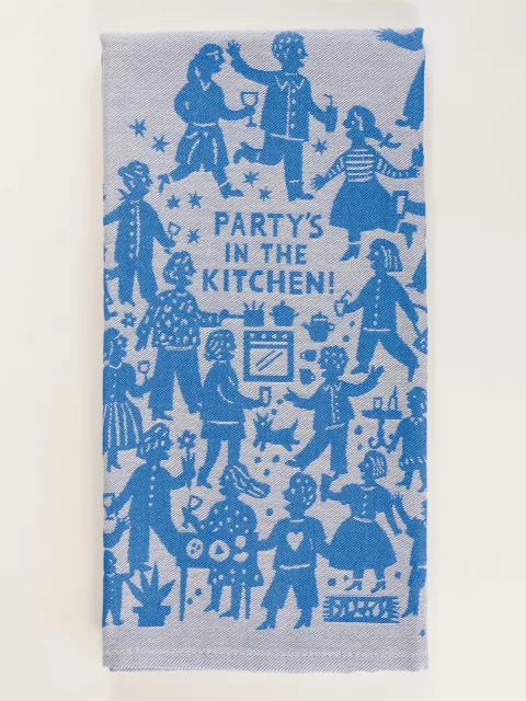 Party's In The Kitchen Woven Dish Towel