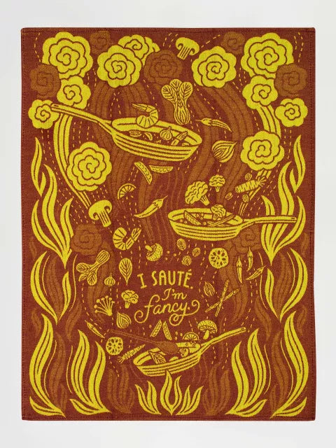 I Saute. I'm Fancy Woven Dish Towel