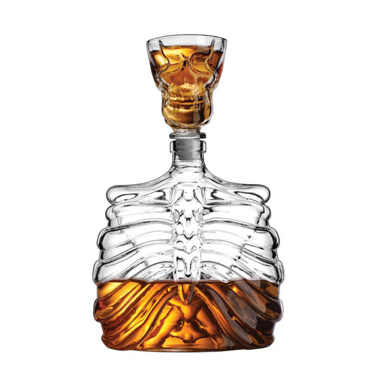 Fall Decor - Skull Decanter and Shot Glass