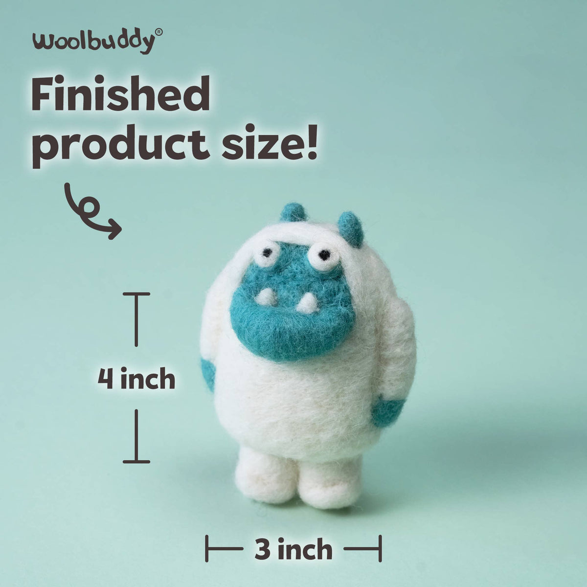 Yeti Needle Felting Kit – Beginner DIY Wool Craft Gift