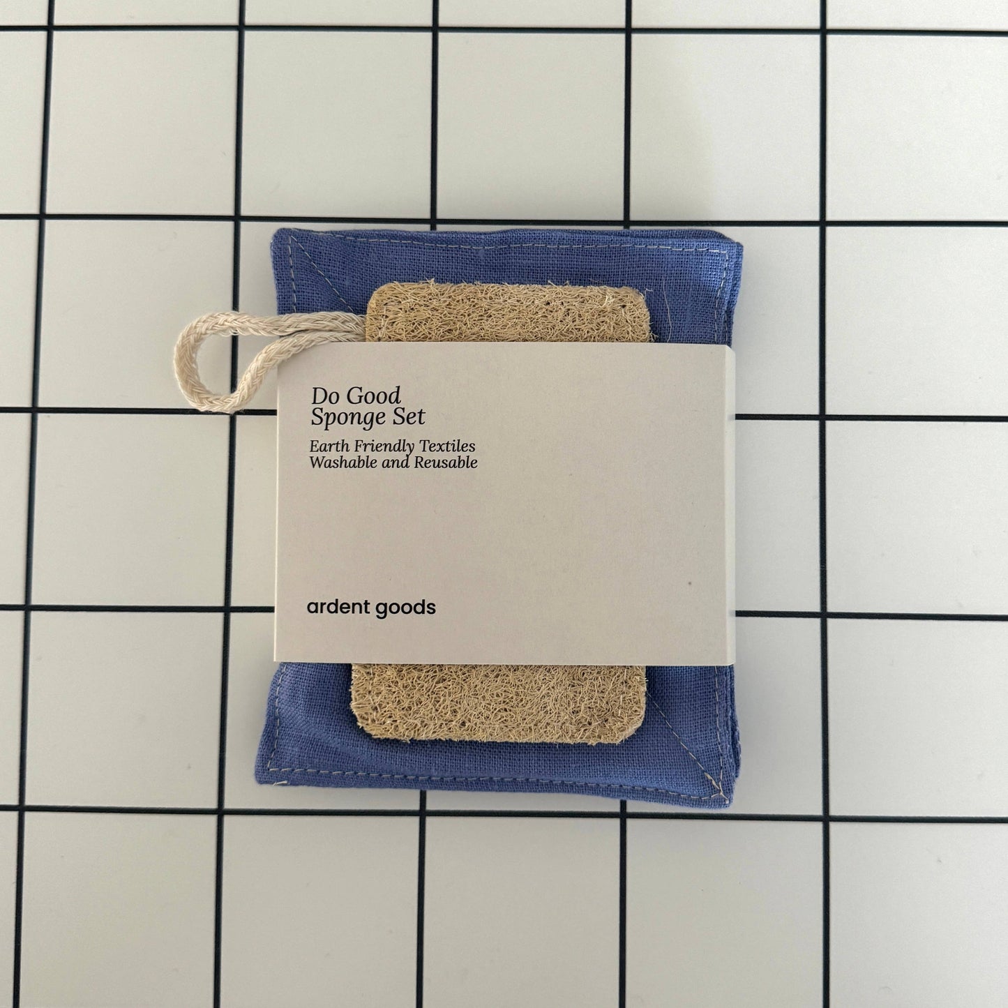 Linen Reusable Kitchen Sponge Eco