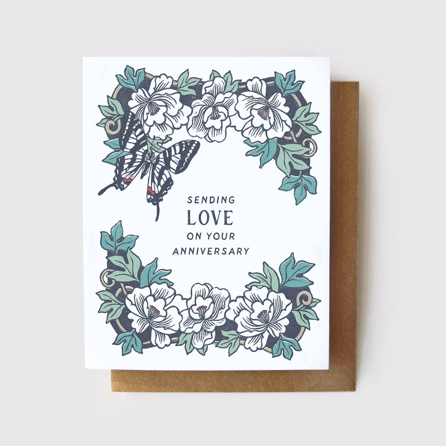Sending Love on Your Anniversary - Butterfly Card