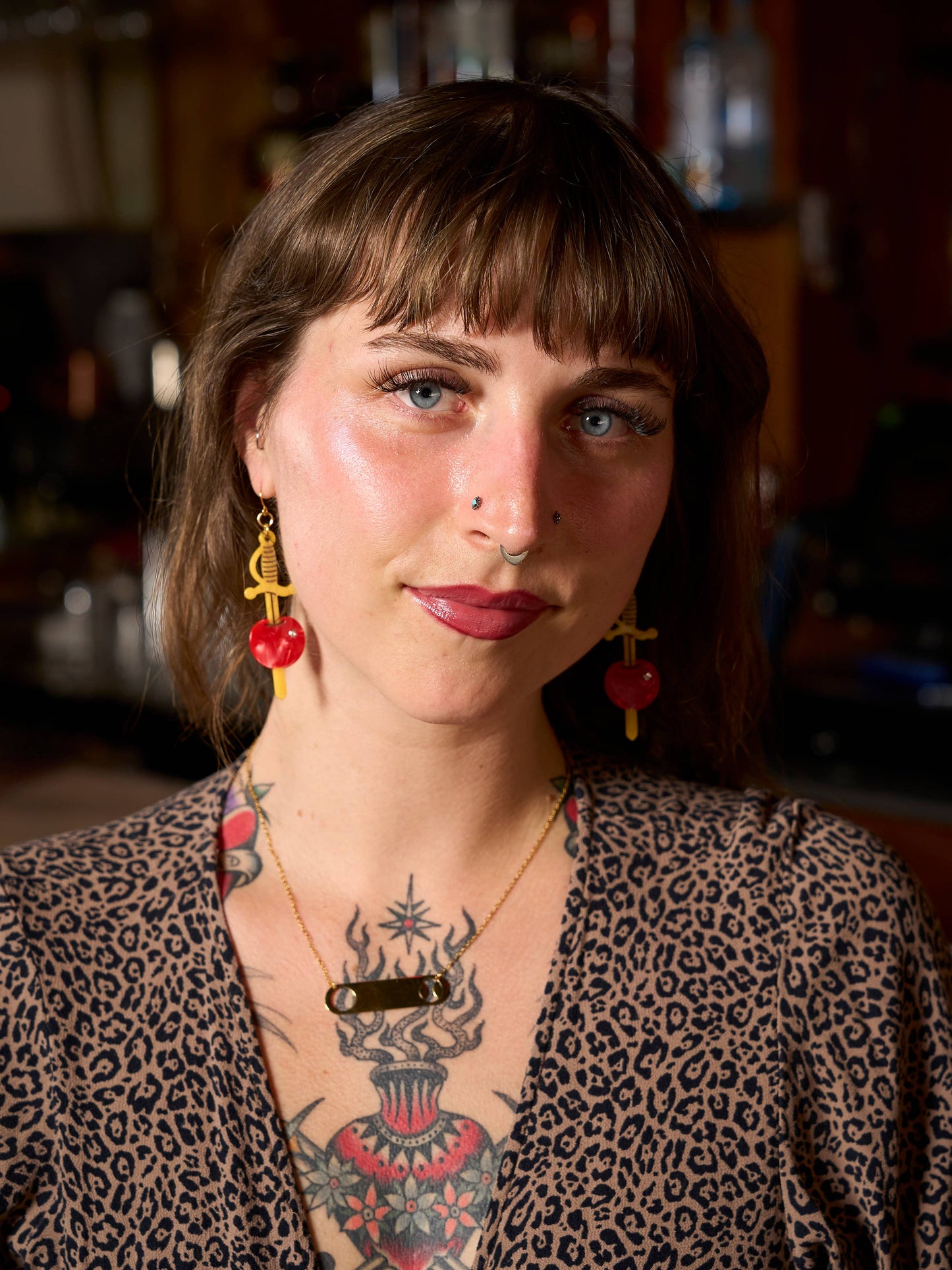 Cherry Garnish Statement Earrings