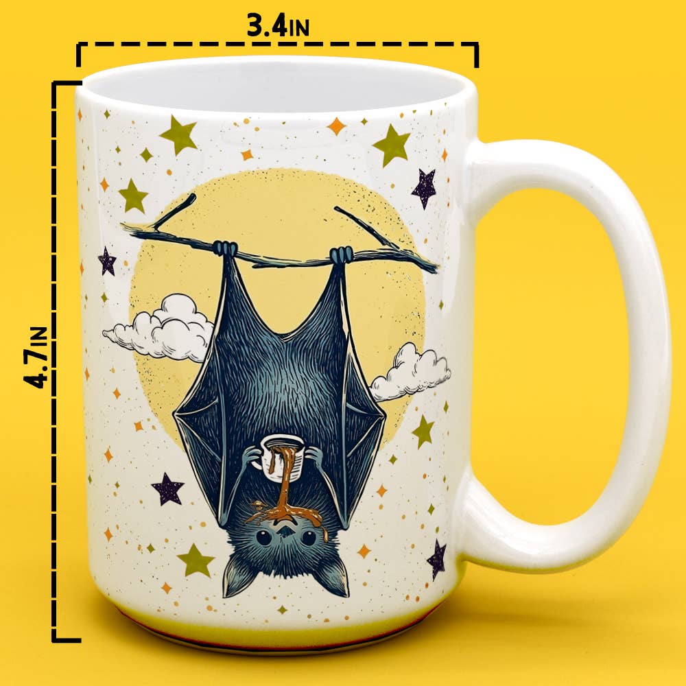 Bat Drinking Coffee Mug