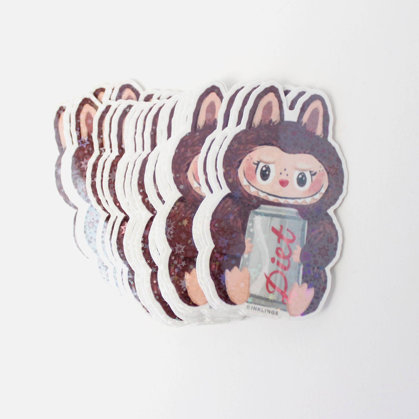 Holographic Vinyl Sticker - Labubu Monster