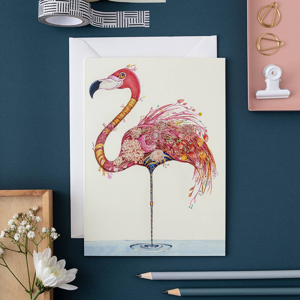 Flamingo Card