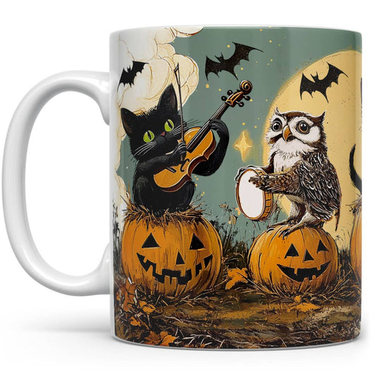 Halloween Musical Animal Ceramic Mug