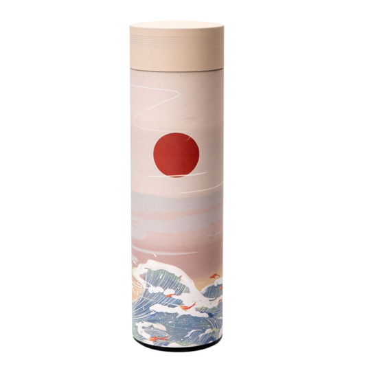Waves And Cranes 17oz Vacuum Insulated Stainless Steel Thermos Flask
