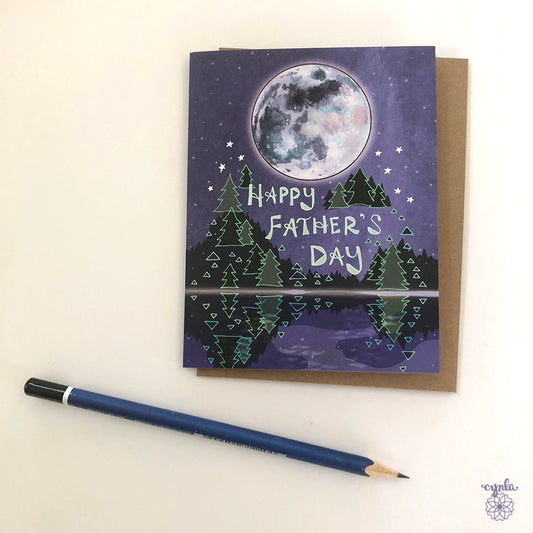 Fathers Day Moon Card