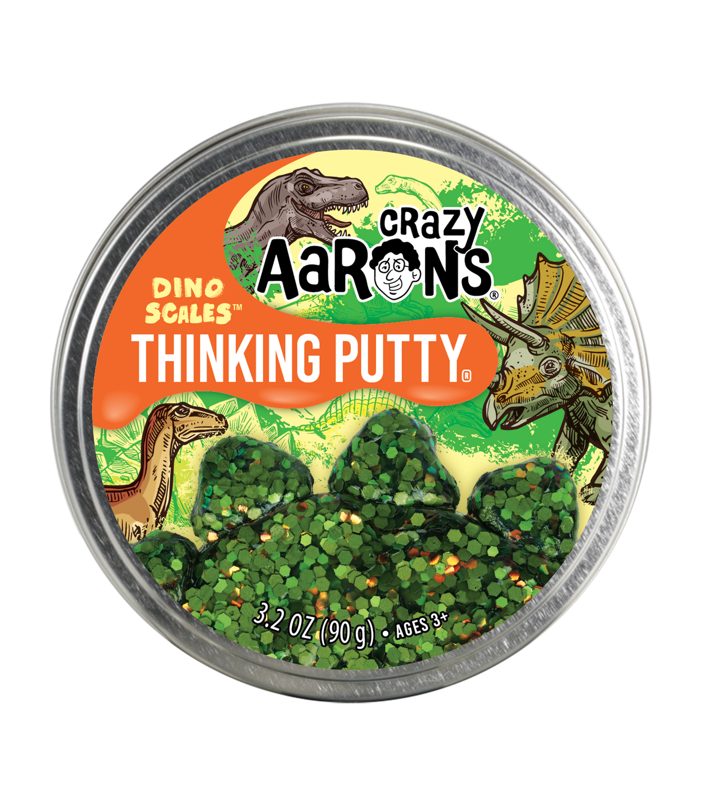 Dino Scales Trendsetter 4" Thinking Putty Tin