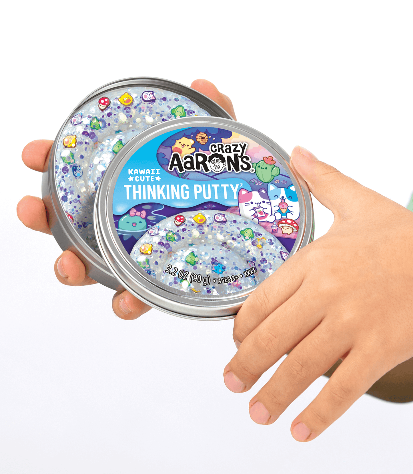 Kawaii Cute - 4" Full Size Thinking Putty Tin