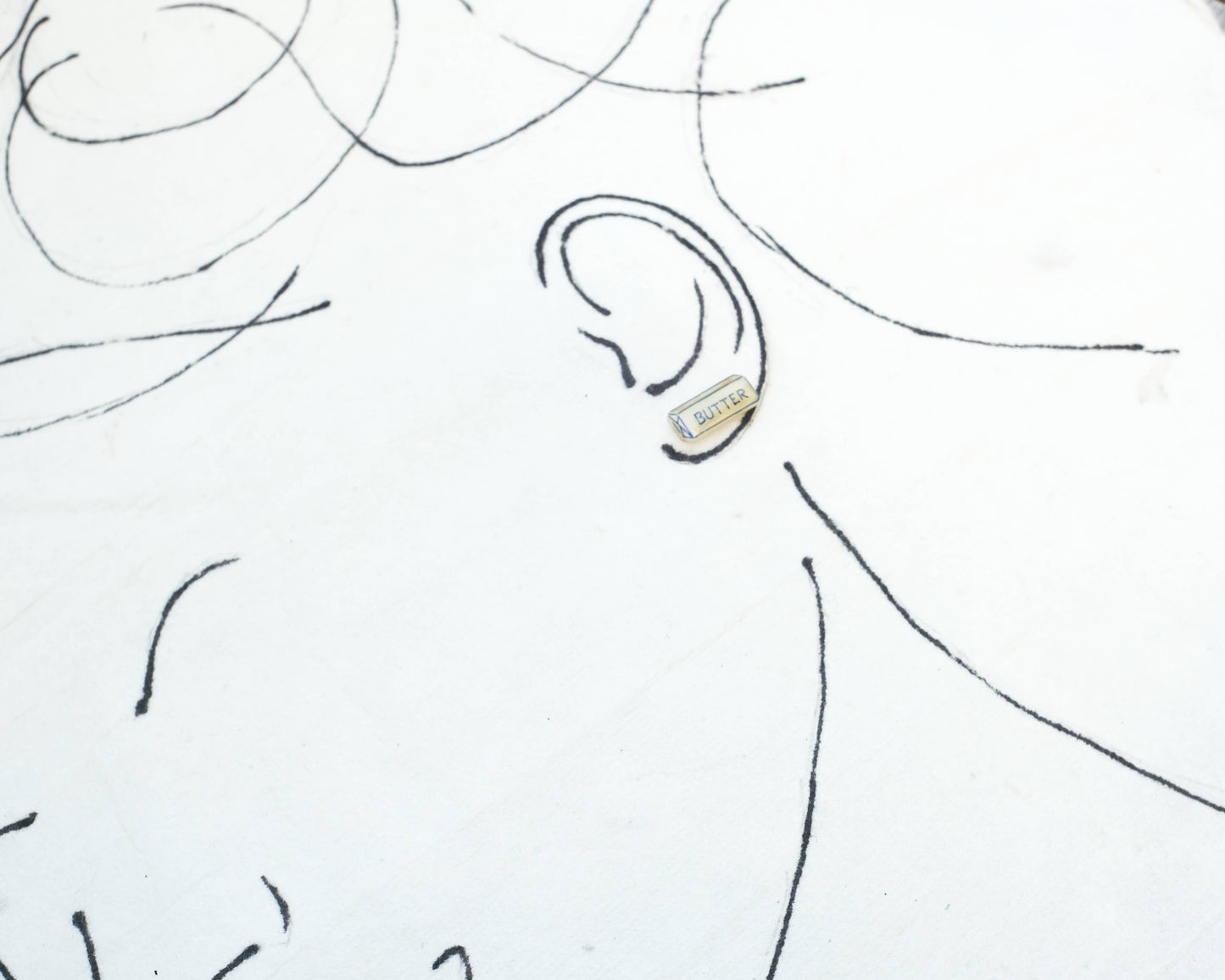 Stick of Butter Earrings